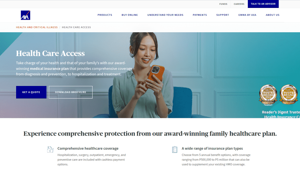 Axa - My Page