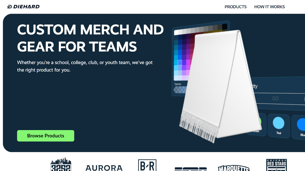 Diehard Scarves E-commerce Website